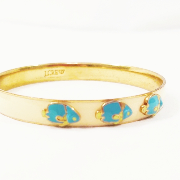 Bundle of J. Crew Enamel Bangle Bracelets, Fish and Whale - Picture 6 of 7